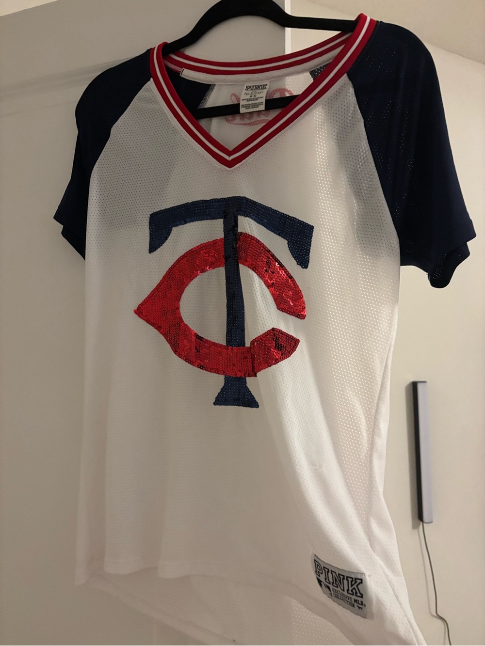 PINK Victoria's Secret Minnesota Twins Baseball Jersey Top